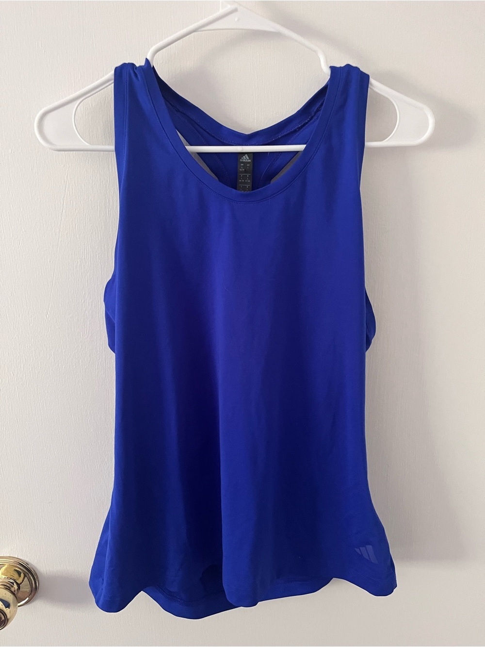 Adidas Women’s Racerback Performance Tank Top Running Activewear Workout Blue L